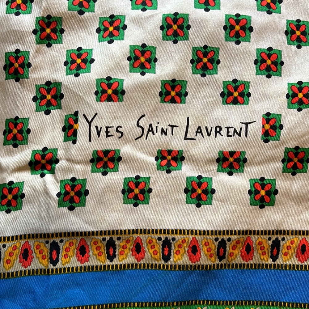 Yves Saint Laurent silk scarf